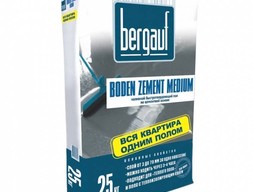 Наливной пол  Бергауф Boden Zement  Medium 25кг
