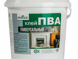 Клей ПВА ECOLUX универсал 1 кг